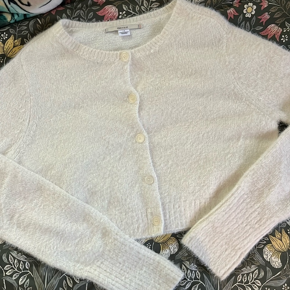 Urban outfitters kimchi blue cream fuzzy sweater